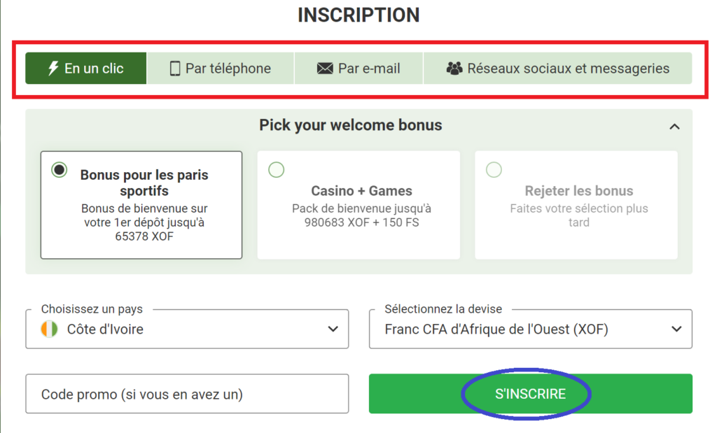 Les informations qu’il faut indiquer si vous voulez créer un compte LineBet